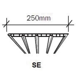 Mep Planches De Rive Et Lambris Lambris Alvéolaire Plancreux SE En PVC Pour L'extérieur - Blanc - 4Mx25CM ép.10MM -Promos Couverture Magasin autrevisuel 722217