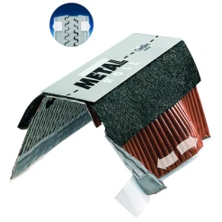 BMI Monier Closoir Souple Ventilé Metalroll Monier - Rouge Sienne - 32-38CM X 5M -Promos Couverture Magasin closoir