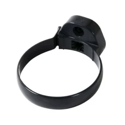 Accessoires Gouttières Collier à Bride Nicoll Pour Tube De Descente Cylindrique - À Clipser - Diamètre 100 Mm - PVC - Noir