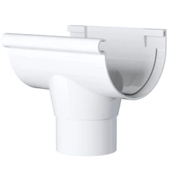 Accessoires Gouttières Naissance Centrale à Coller MEP 25NCC Pour Gouttière GD25 - PVC Blanc