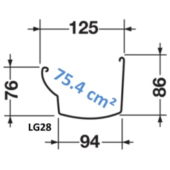Gouttières Gouttière Moulurée Nicoll Ovation LG28 Blanc - 4M -Promos Couverture Magasin ovation