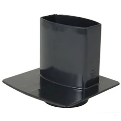 Accessoires Descentes Pied De Chute Nicoll Pour Tube 90 X 56 Mm - Gris Anthracite