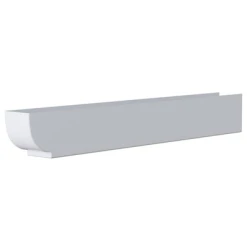 Promos Couverture Magasin 14 Planches De Rive Et Lambris Protège-chevron MEP PC680B Blanc - 65 X 80 X 600MM