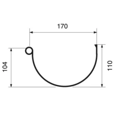 Nicoll Gouttières Gouttière 1/2 Ronde En PVC Développé De 33 4 Nicoll Gouttières Gouttière 1/2 Ronde En PVC Développé De 33 – Image 2