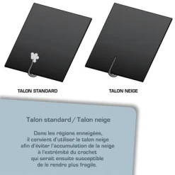 Frenehard Et Michaux Crochets Pour Tuiles Crochet Rev. D'ardoise Anj. Color Inox 17% Talon Neige 8 Mm - Agrafe 20 Mm -Promos Couverture Magasin talonneige 809535