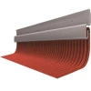 Lahera Noue - Solin Solin à Pli LAHE TOP OPTIMUM Acier Avec Bavette Plissée Beige/Rouge 200MM L. 2M -Promos Couverture Magasin visuelprincipal 1001204