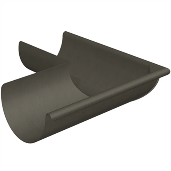 Rheinzink Accessoires Gouttières Équerre Soudée Extérieure Gouttière 1/2 Ronde Zinc GRANUM BASALTE - Boudin 14 - Dév.25 Demi Ronde 3 Rheinzink Accessoires Gouttières Équerre Soudée Extérieure Gouttière 1/2 Ronde Zinc GRANUM BASALTE - Boudin 14 - Dév.25 Demi Ronde