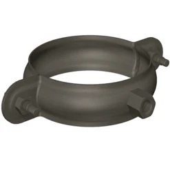 Rheinzink Accessoires Descentes Collier Rond Avec Embase Zinc GRANUM BASALTE - Diam. 80 Mm