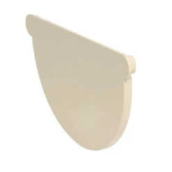 Accessoires Gouttières Fond De Naissance Demi-rond Nicoll Pour Gouttière - Gauche/Droite - Développé 33 Cm - Largeur 173 Mm - Techtan - Sable