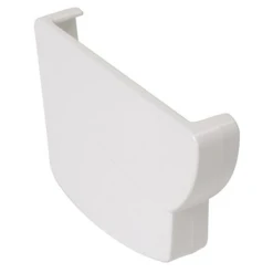 Accessoires Gouttières Fond De Gouttière Gauche Nicoll - À Coller - Longueur 131 Mm - Épaisseur 24 Mm - Techtan - Blanc